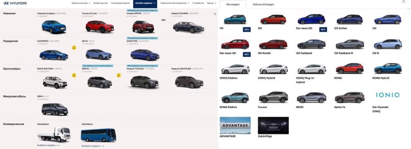 Хендай модельный ряд