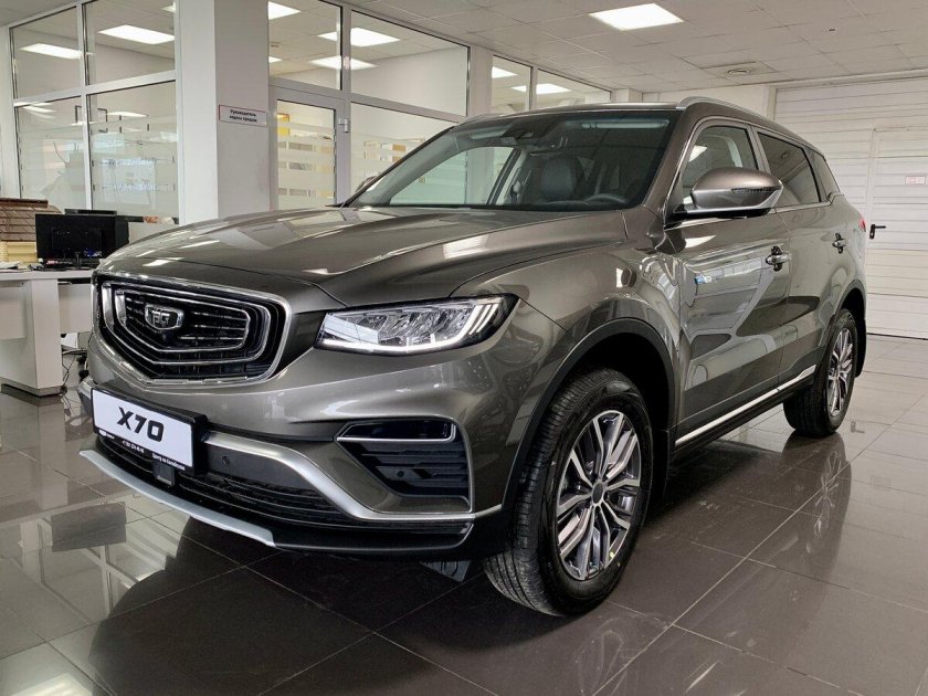 Geely atlas pro серый