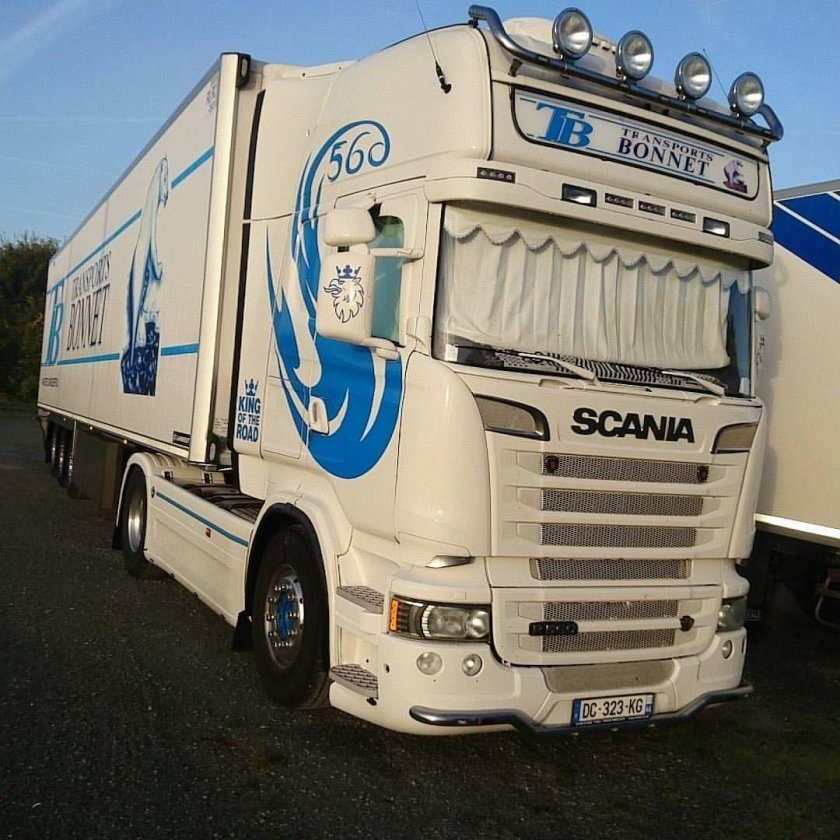 Скания r500 v8 белый