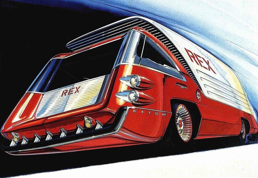 Ретрофутуризм 1960 машины