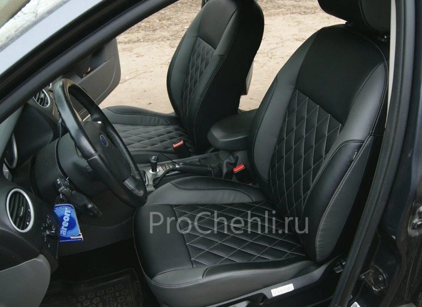 Чехлы экокожа Форд фокус 2