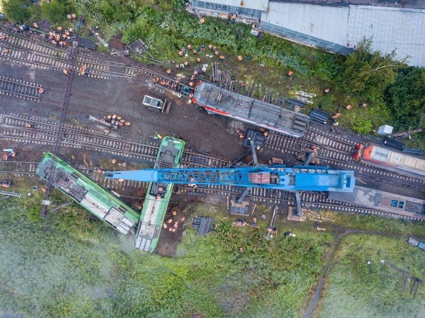 Станция Купчинская крушение поездов