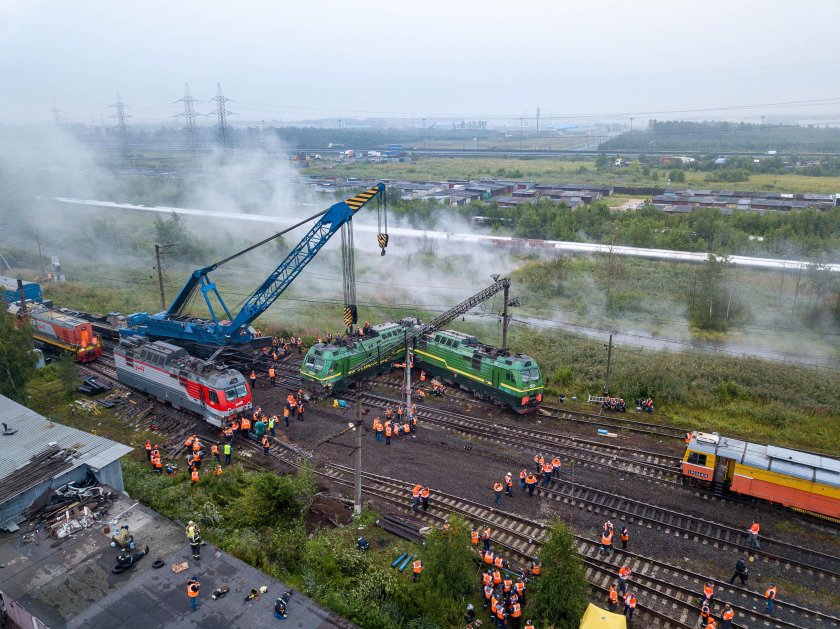 Купчинская столкновение поездов