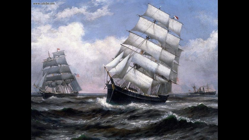 Парусники художника-мариниста Charles Vickery