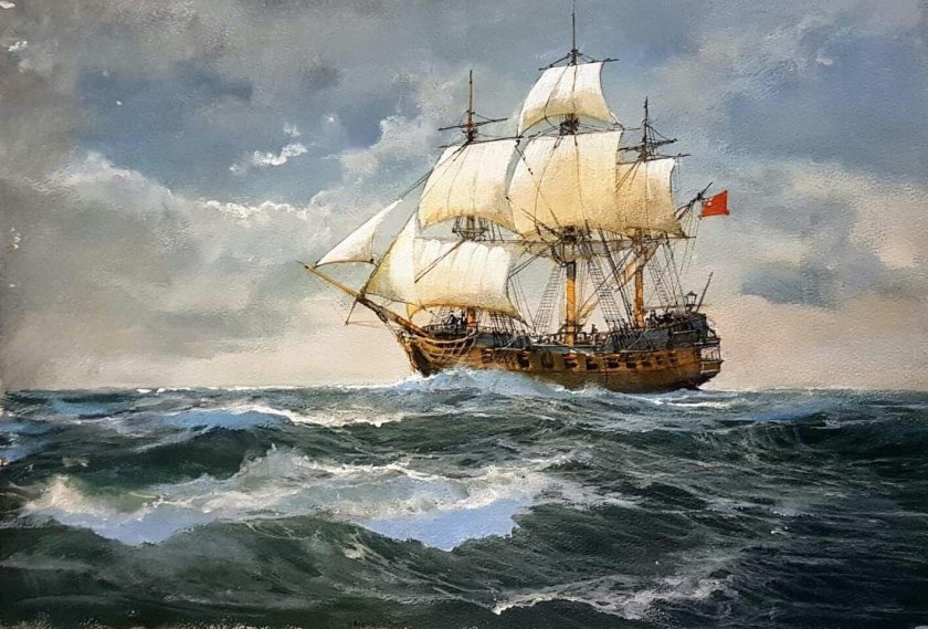 Парусник картина