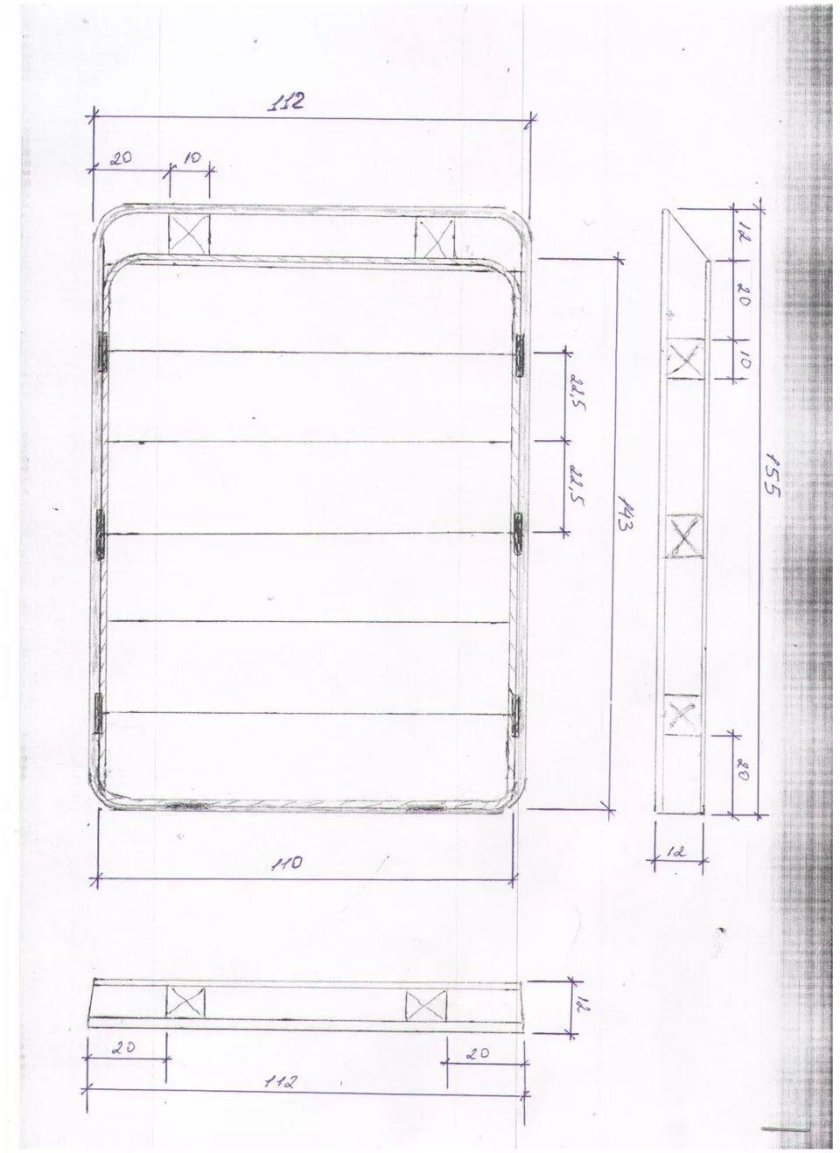 Багажник на крышу УАЗ 469 чертеж