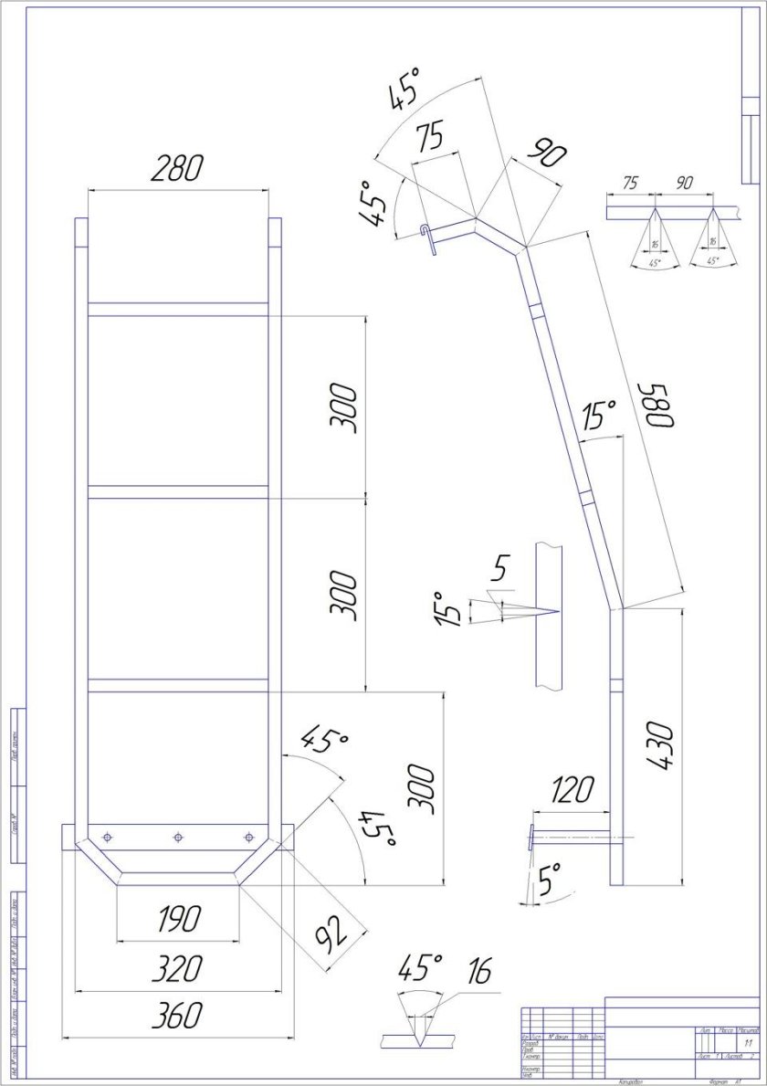 Чертеж багажника на УАЗ 469
