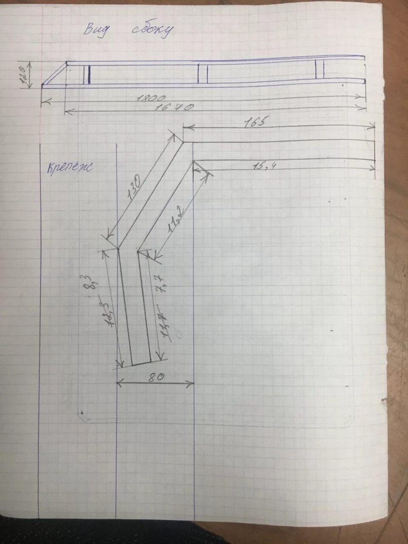 Багажник на крышу УАЗ 469 чертеж