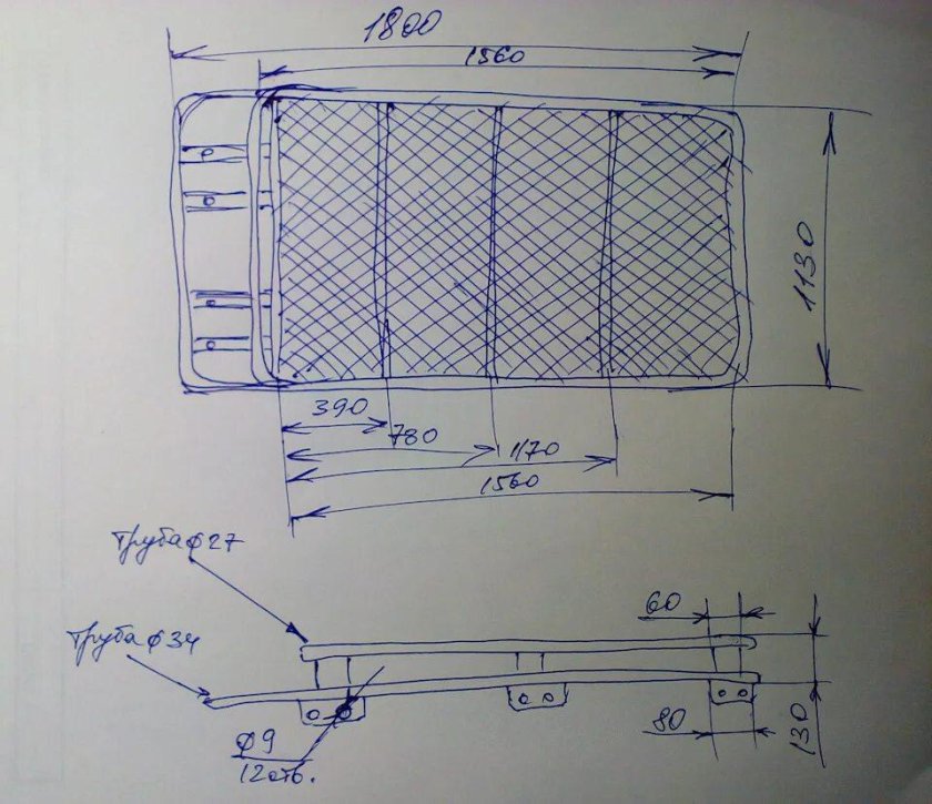 Экспедиционный багажник на ниву 2121 чертежи