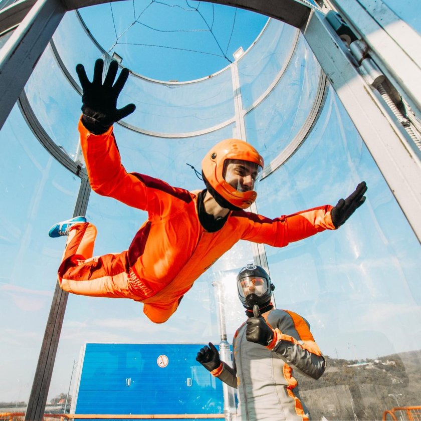 Полёт в аэротрубе в Москве
