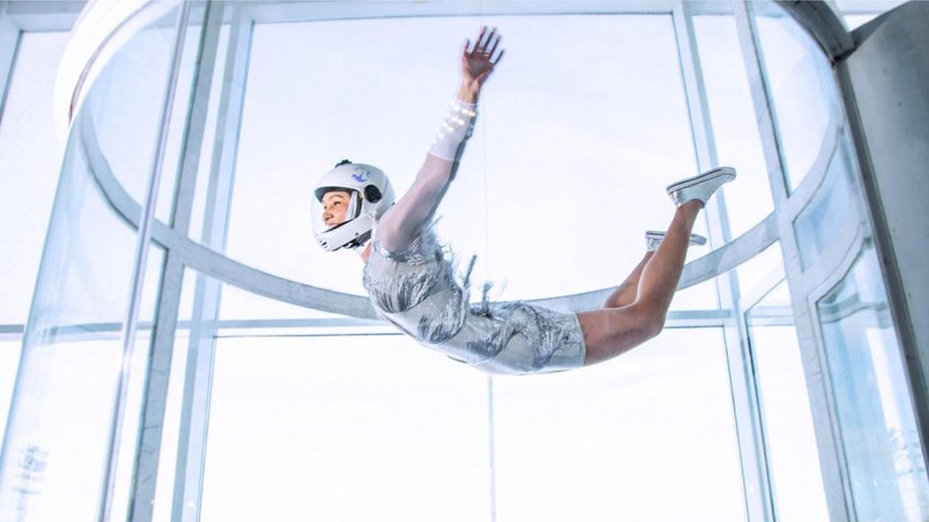 Полеты в аэротрубе логотипы