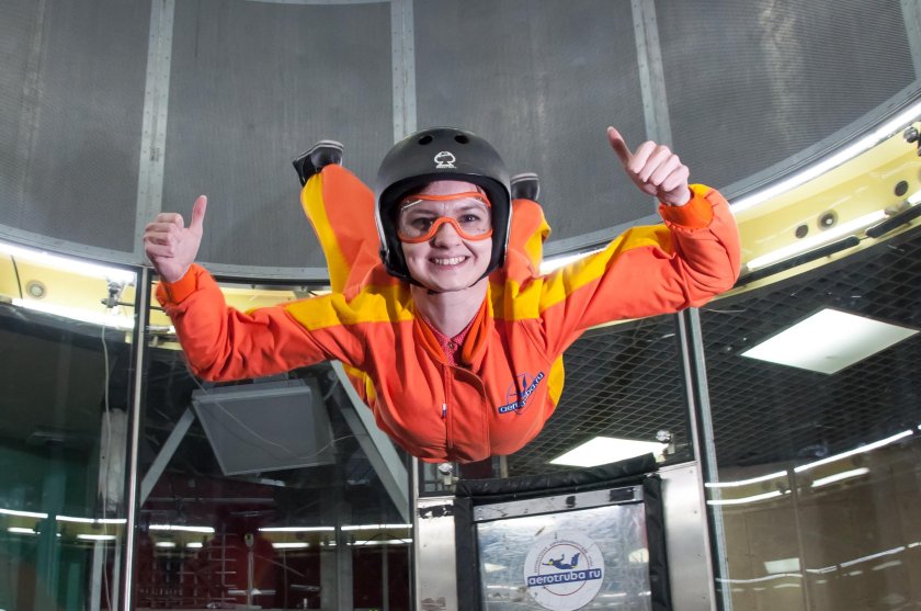 Полёт в аэротрубе в Москве