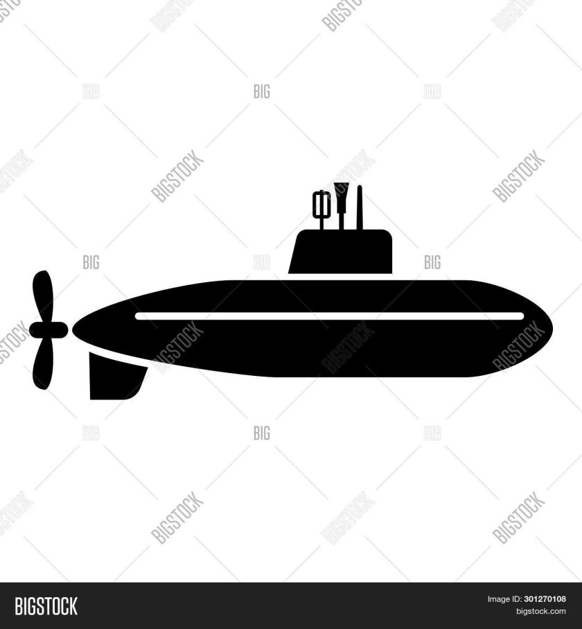 Силуэт подводной лодки