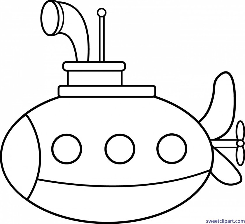 Подводная лодка раскраска