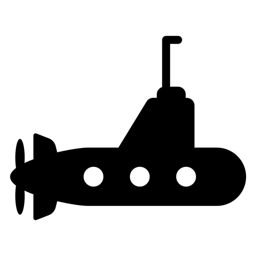 Подлодка трафарет