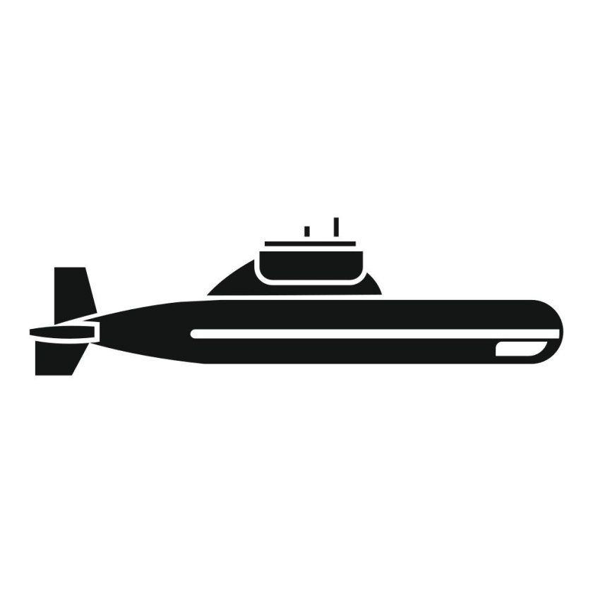 Атомная подводная лодка вектор