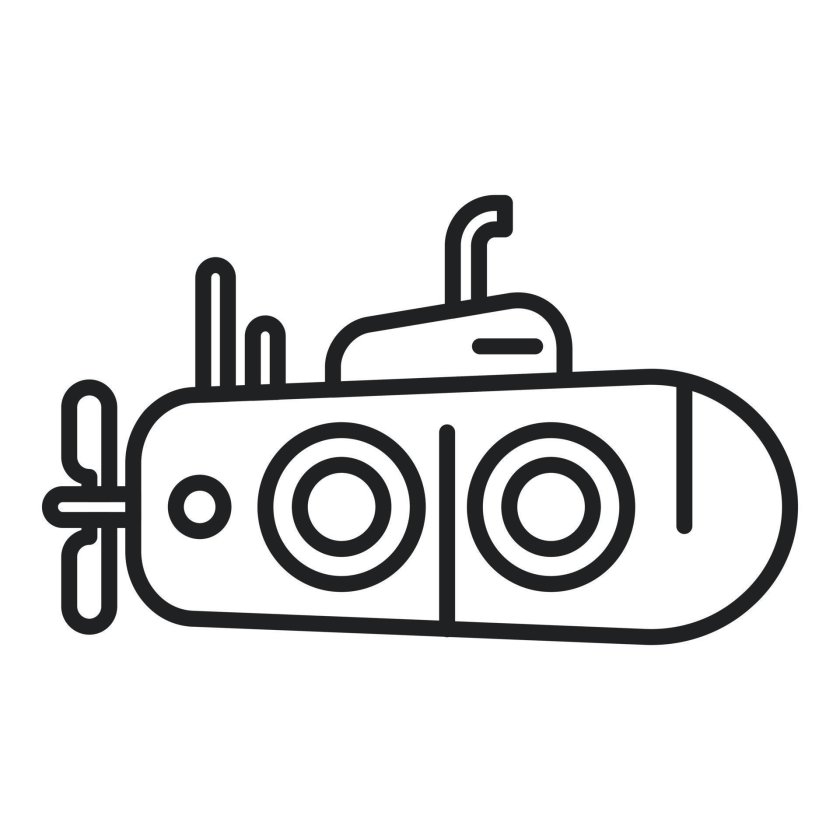 Подводная лодка иконка