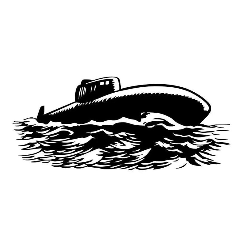 Подводная лодка силуэт
