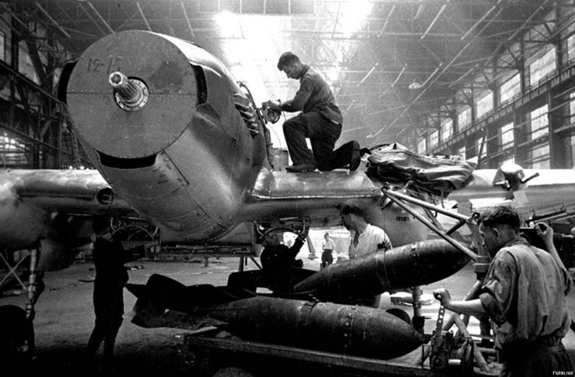 Авиационный завод Куйбышев 1941 г