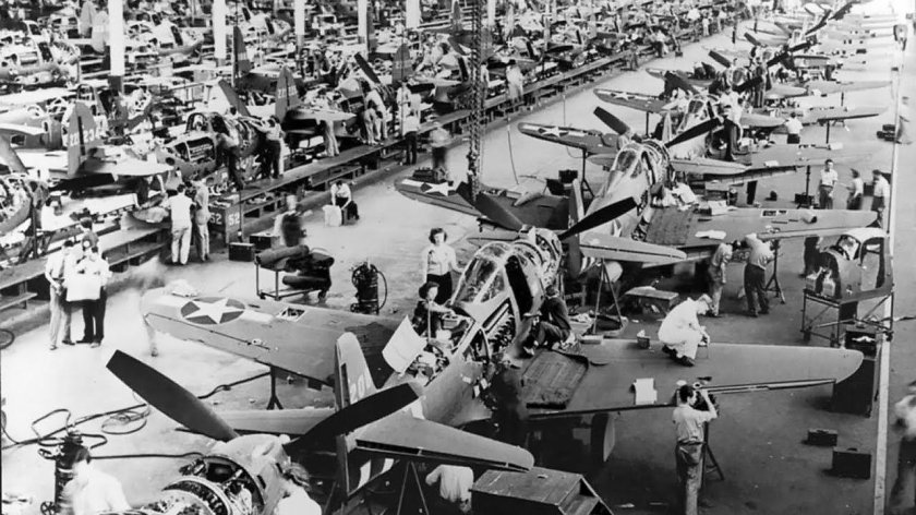 США 2 мировая война завод