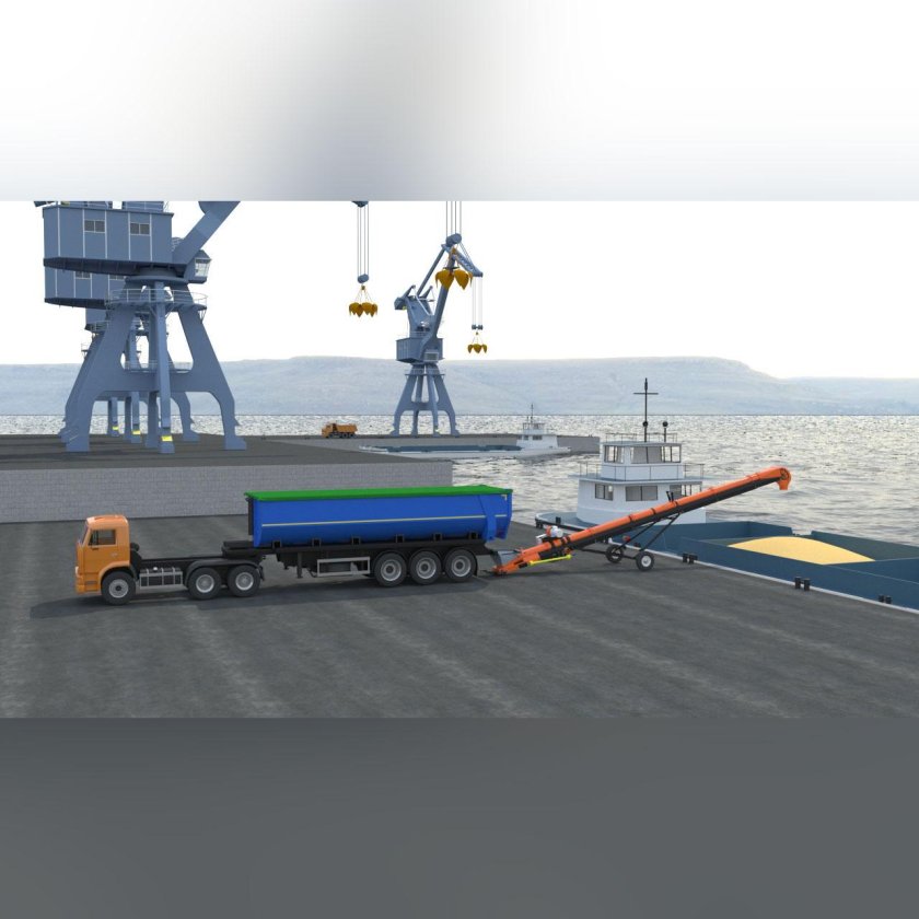 Транспортер ленточный трубчатый с электроприводом ТЛТ-3514-Э