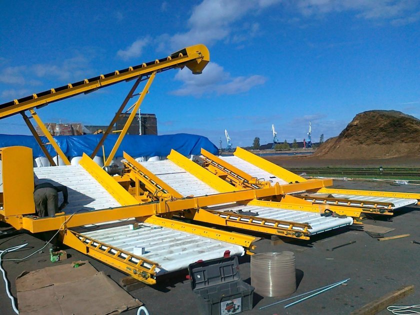 Ленточный разгрузчик вагонов хоппер