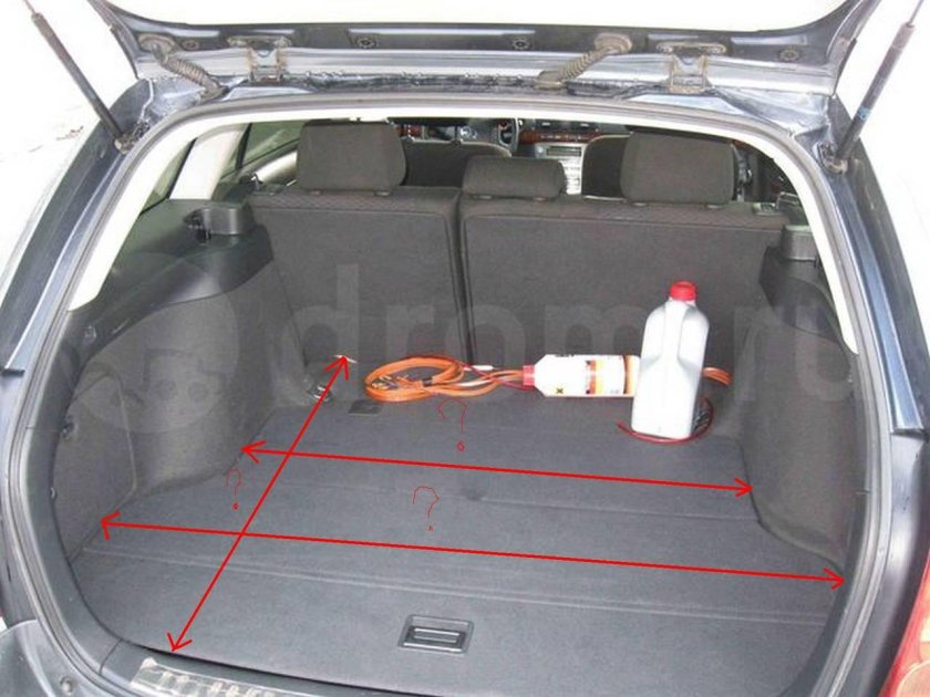 Тойота Королла габариты багажника