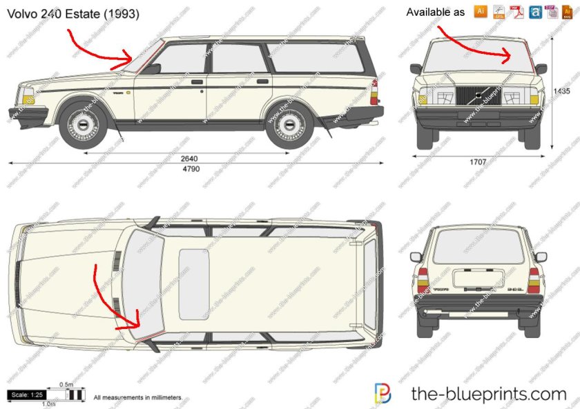 Volvo 940 Blueprint