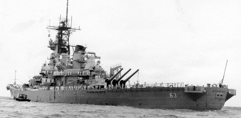 Крейсер Миссури 1945