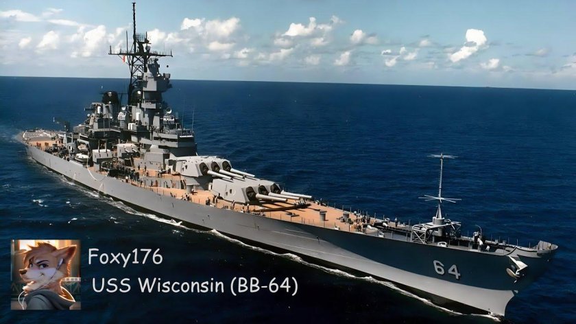 Военный корабль линкор Миссури