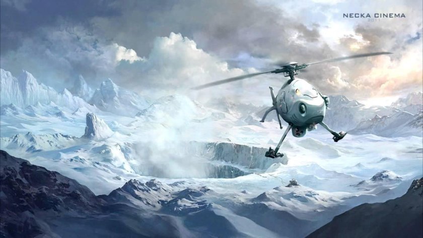 Вертолет арт