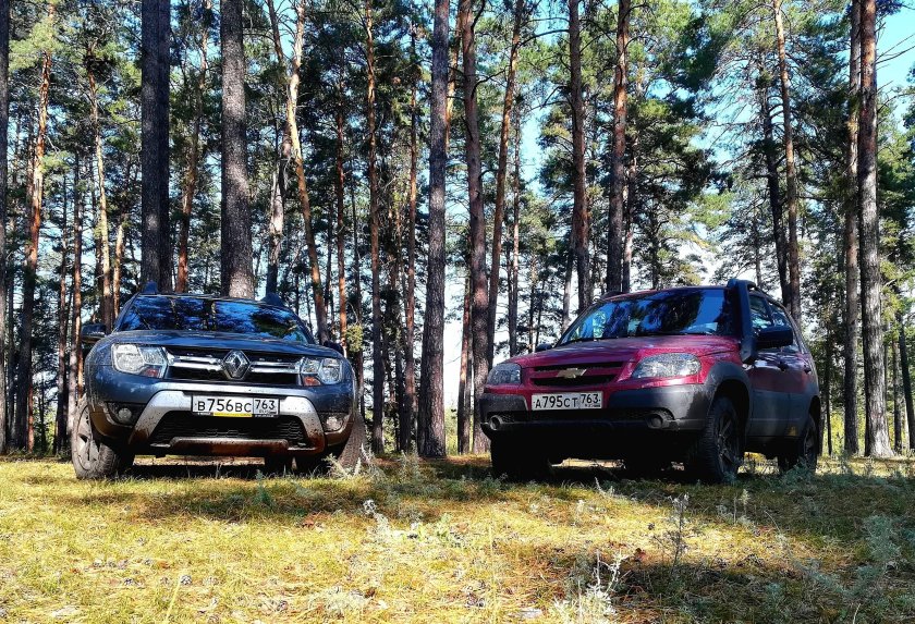 Нива Шевроле и Рено Дастер