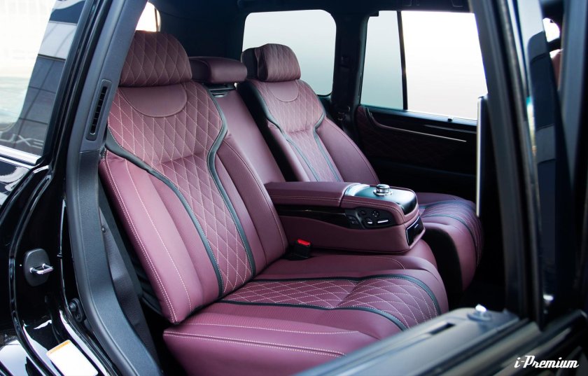 Бордовый салон Лексус 570