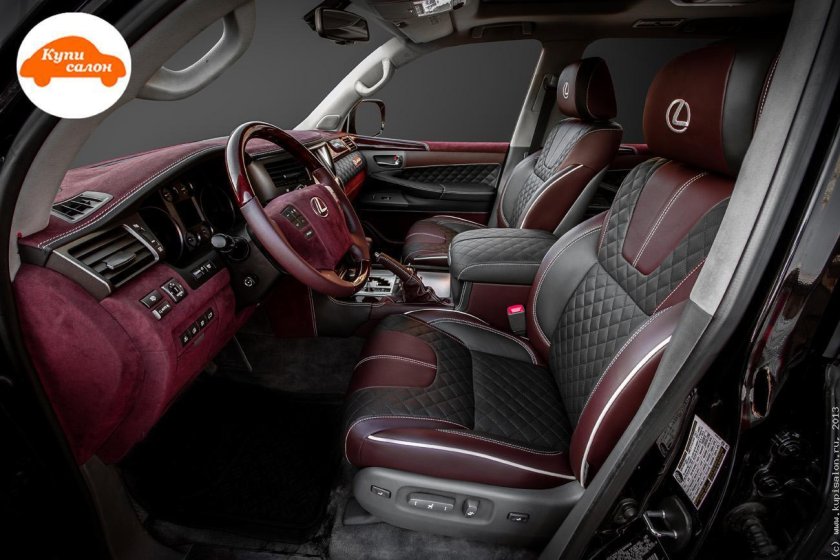 Красный салон Лексус 570