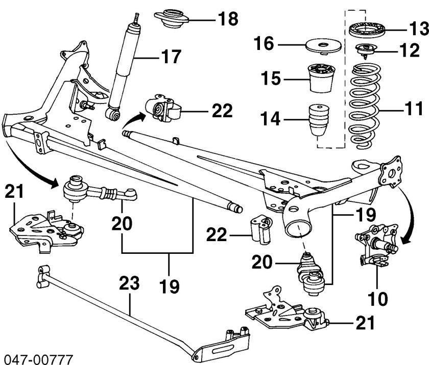 Задняя подвеска Volvo 850