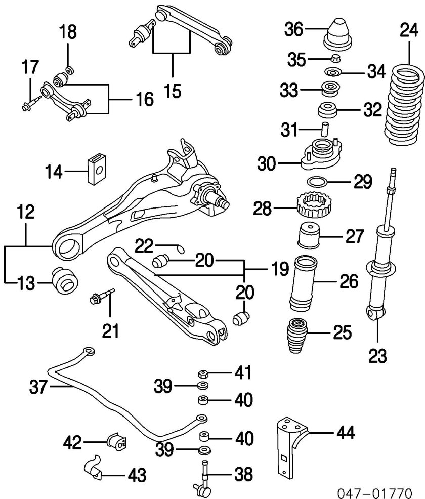 Вольво хс90 схема передней подвески