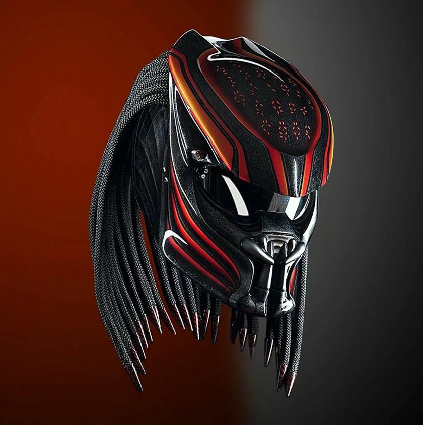 Шлем мотоциклетный предатор