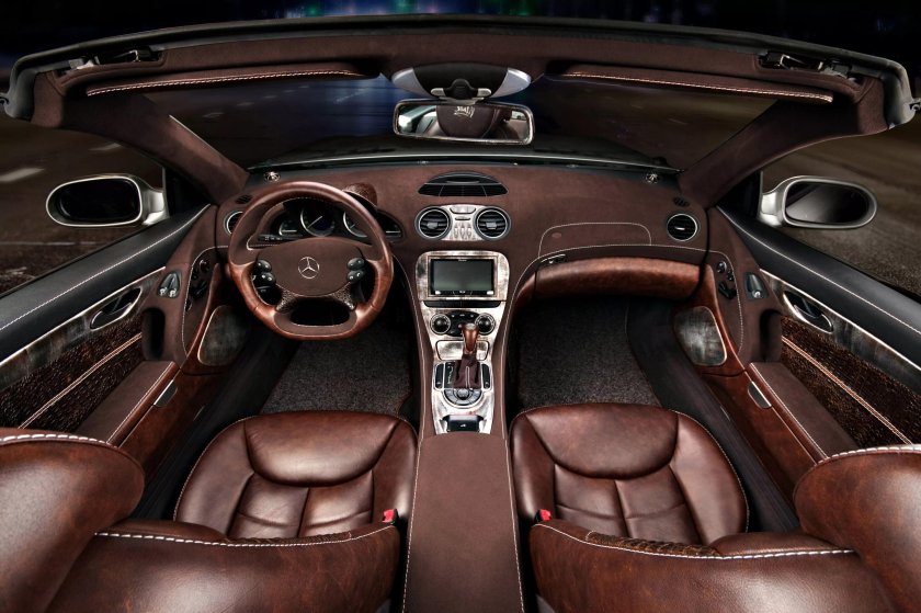 Салон Мерседеса в коже