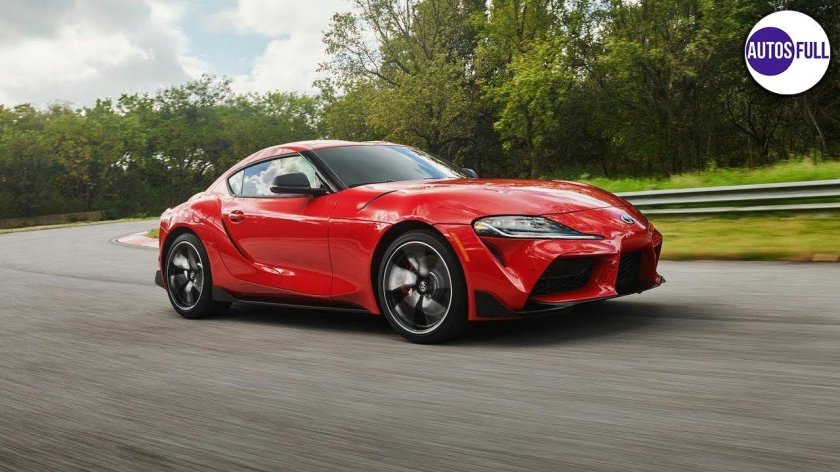 Toyota Supra a90 красная