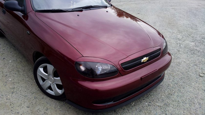 Шевроле Ланос 2007 вишневый