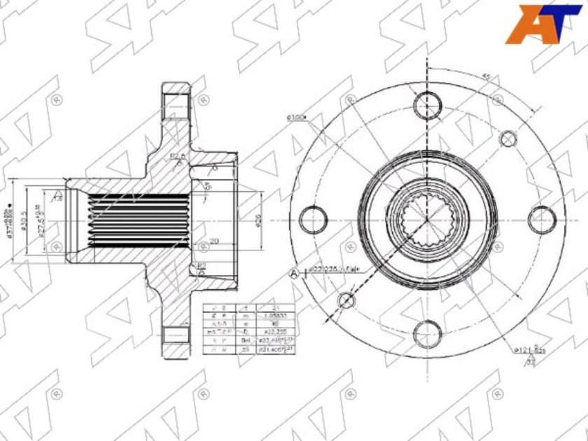 Ступица Рено Логан 1 передняя