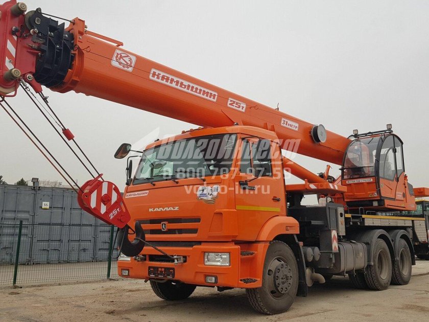 КАМАЗ кран 32 тонны военный