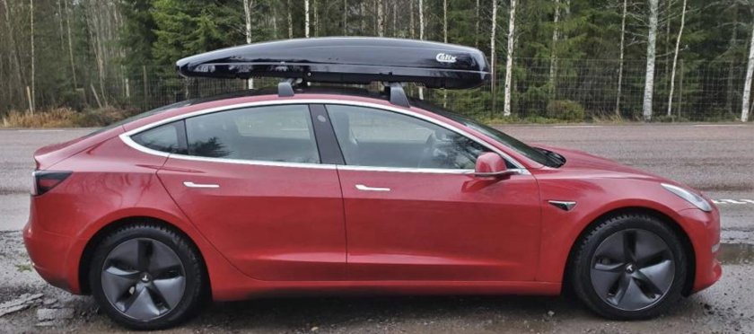 Tesla model 3 крыша