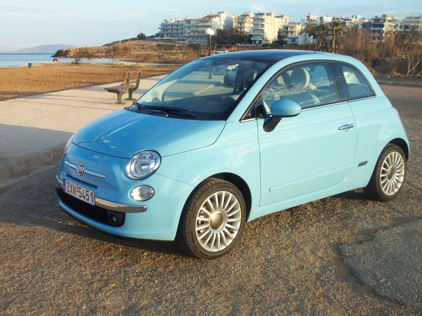 Fiat 500 Blue