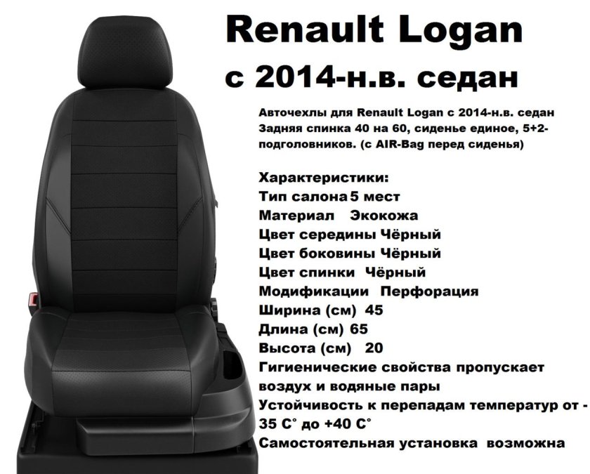 Сиденья Рено Логан 1