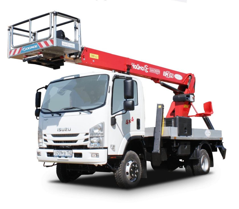 Автовышка Isuzu 22 метра - телескопическая