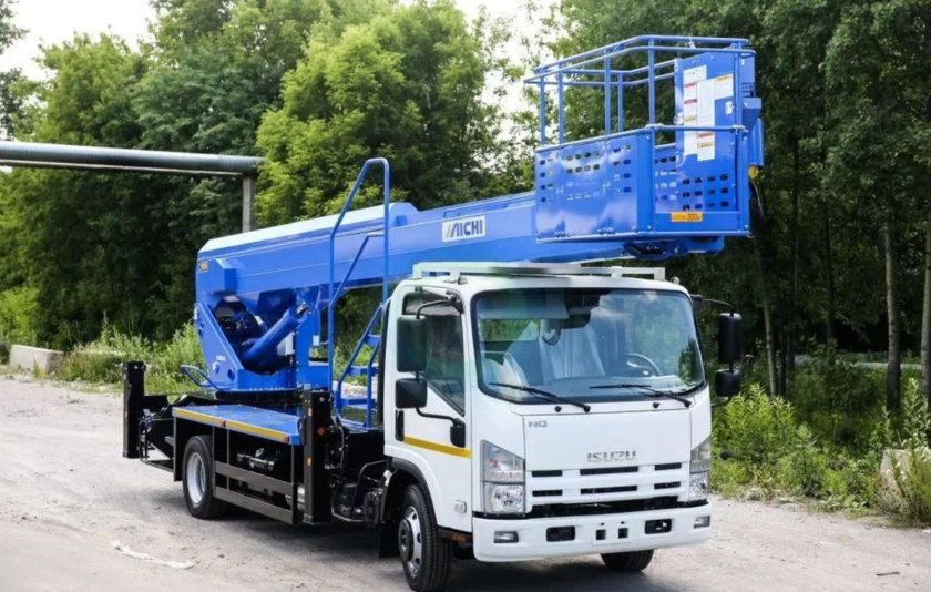 Автовышка Isuzu 22 метра - телескопическая