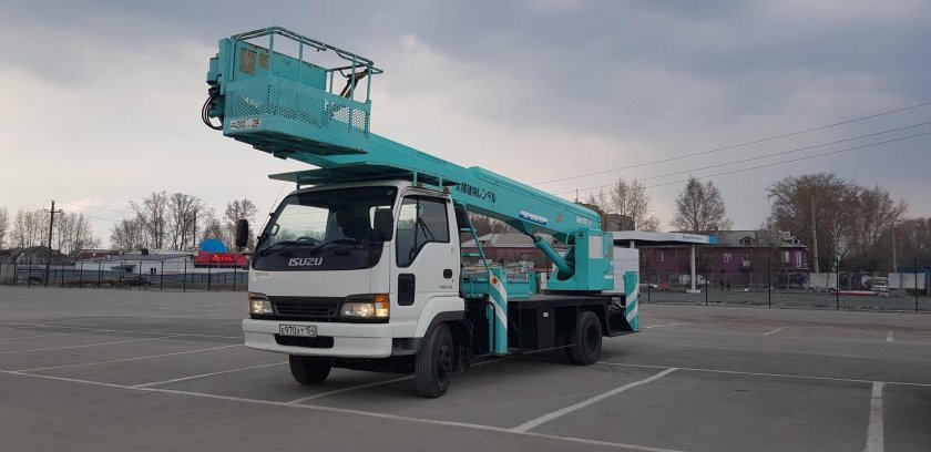 Автовышка Isuzu 22 метра - телескопическая