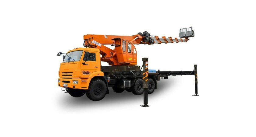 Автовышка КАМАЗ вездеход 45 метров