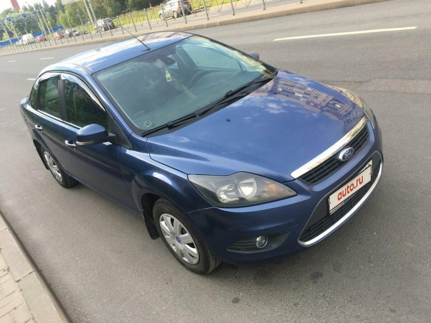 Форд фокус 2 рестайлинг седан синий